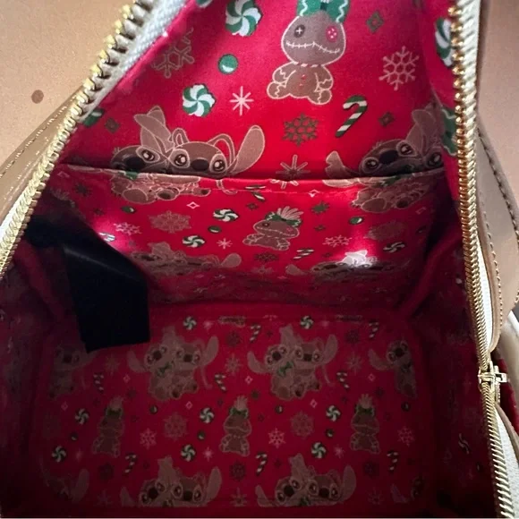 Disney Lilo and Stitch Gingerbread Scented Loungefly Mini Backpack & Wallet: NWT - Picture 14 of 14